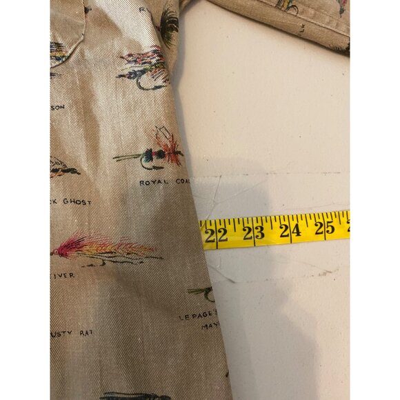 Coleman Outdoors Fly Fishing Beige Long Sleeve Button-Up Shirt Size Medium - Picture 9 of 10